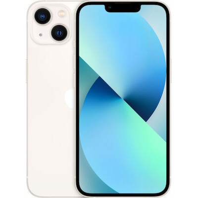 Apple iPhone 13 (4GB/128GB) Starlight Εκθεσιακο (1 Year Warranty) 88% + Battery